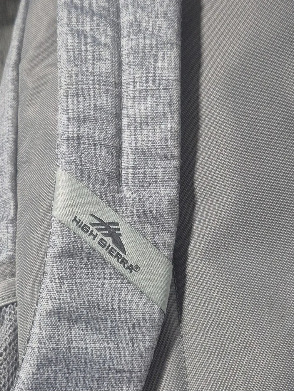 High Sierra Light Gray Textured Backpack